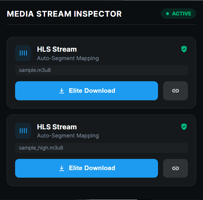 Media Stream Inspector UI